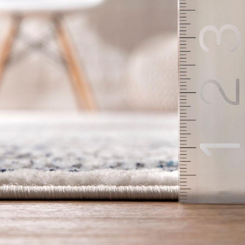 Nuloom Delores Oriental/Persian 9x12 Indoor Area Rug for Living Room Bedroom Dining Room Kitchen, Blue/Ivory