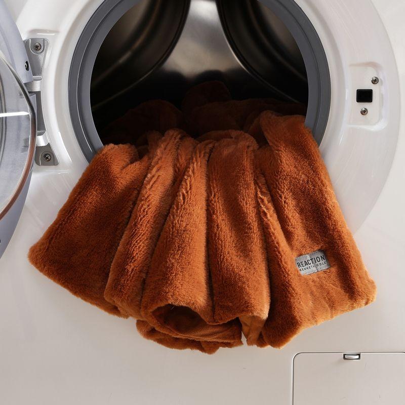 Kenneth Cole Kenneth Cole Faux Fur Solid Throw Blankets