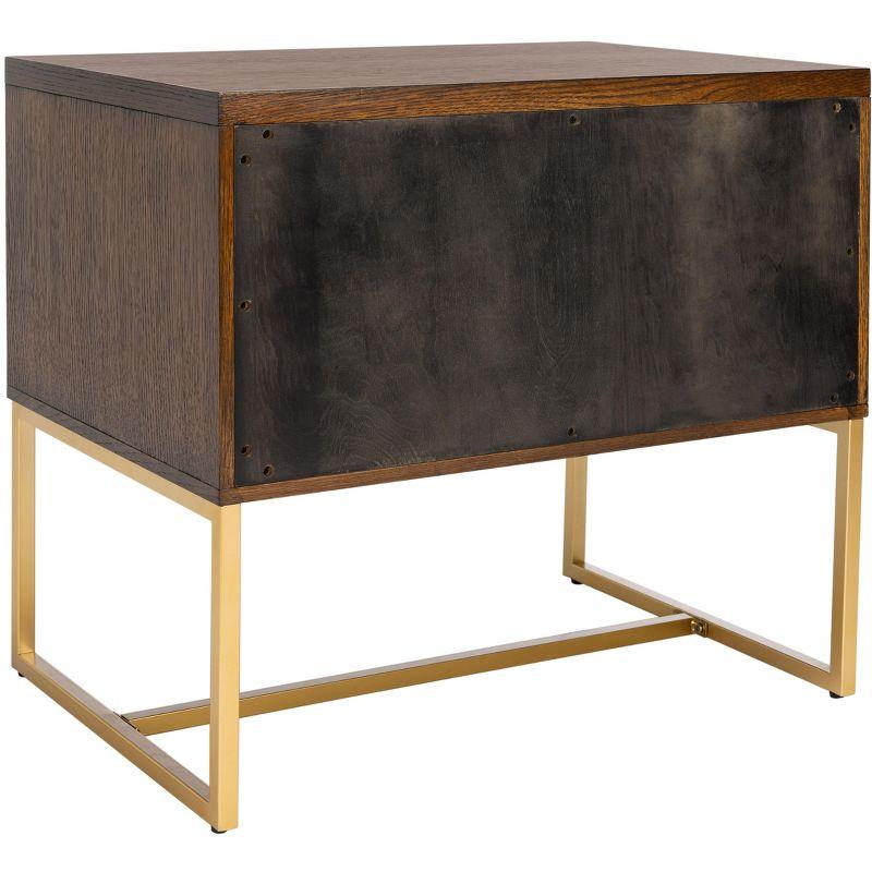 Estelle Nightstand - FOX6262 - Walnut - Safavieh Couture