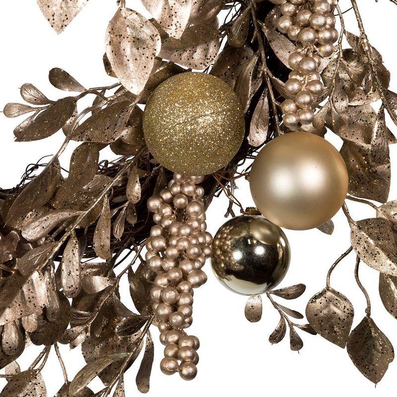 Kurt Adler Faux Rattan 24'' Wreath