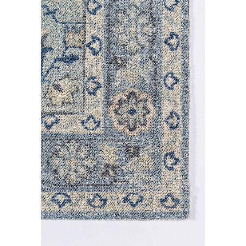 5'3"x7'6" Anatolia Marquis Area Rug Blue - Momeni: Wool & Nylon, Botanical Pattern, Bohemian Style, Low Pile
