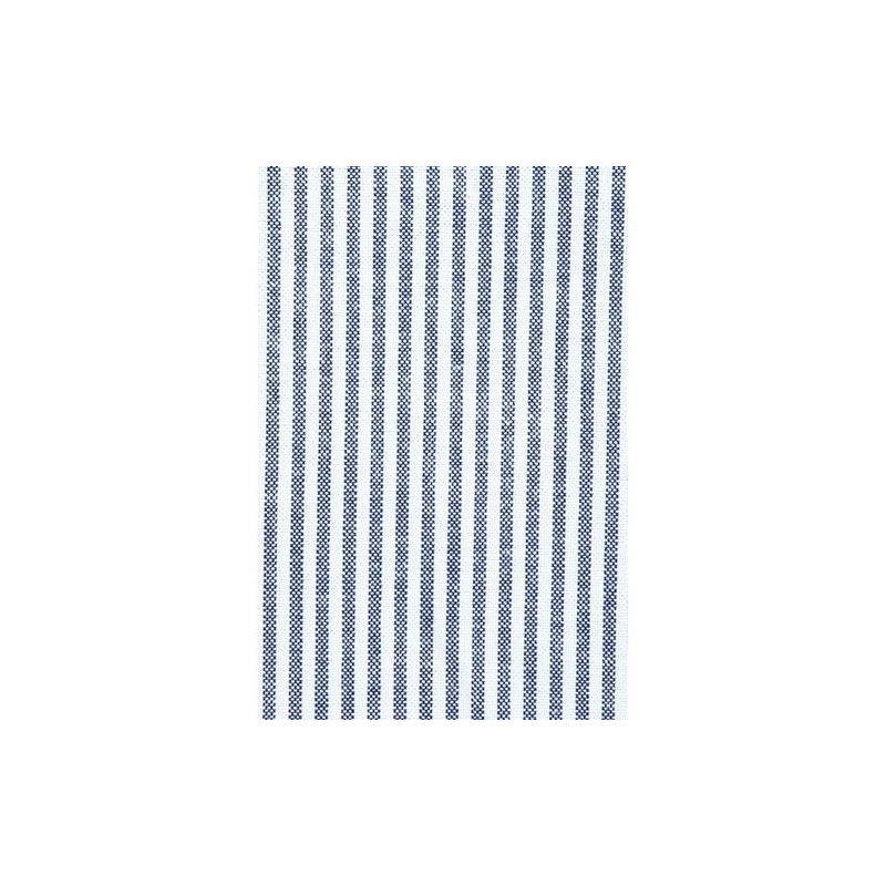 King Deep Sea Navy Stripe Cotton Oxford Bed Sheet Set