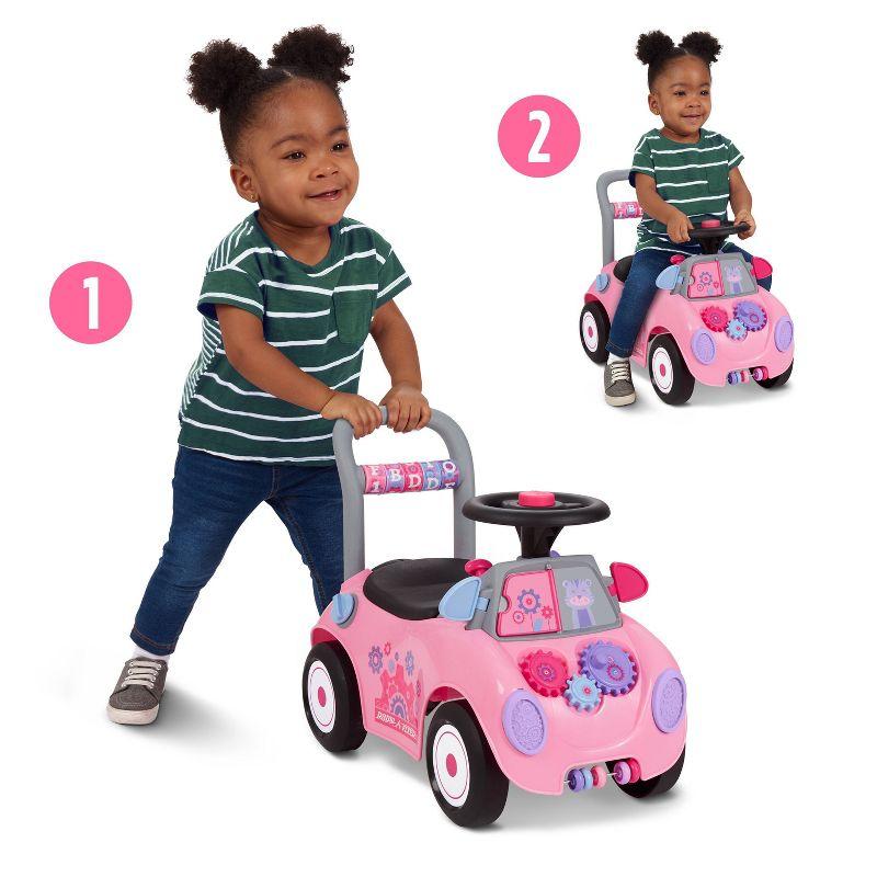 Pink Interactive Ride-On Car with Sensory Activities