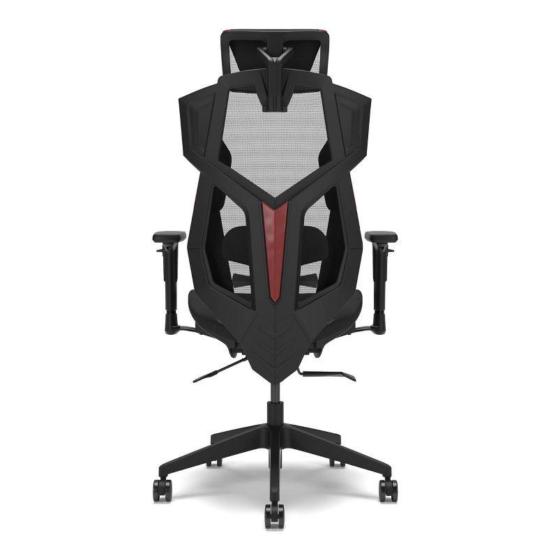 RESPAWN FLEXX Mesh Gaming Chair With Lumbar Support, Ergonomic Gaming Chair with Recline/Tilt Tension Controls, Adjustable Arms, 300lb Max Weight With Wheels for Computer/Desk/Office