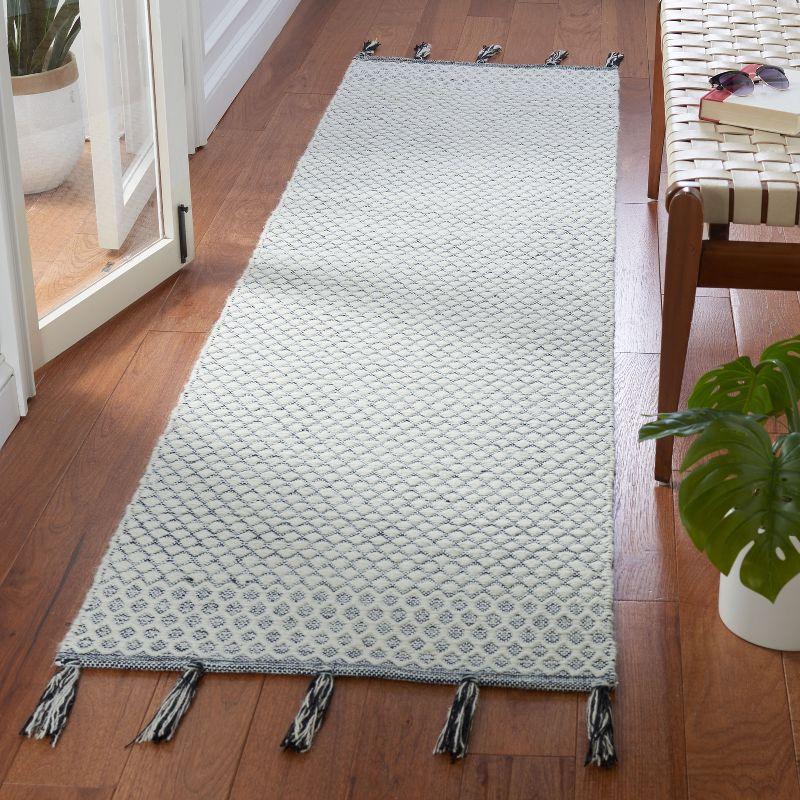 Montauk MTK813 Hand Woven Runner Rug - Ivory/Black - 2'3"x9' - Safavieh.