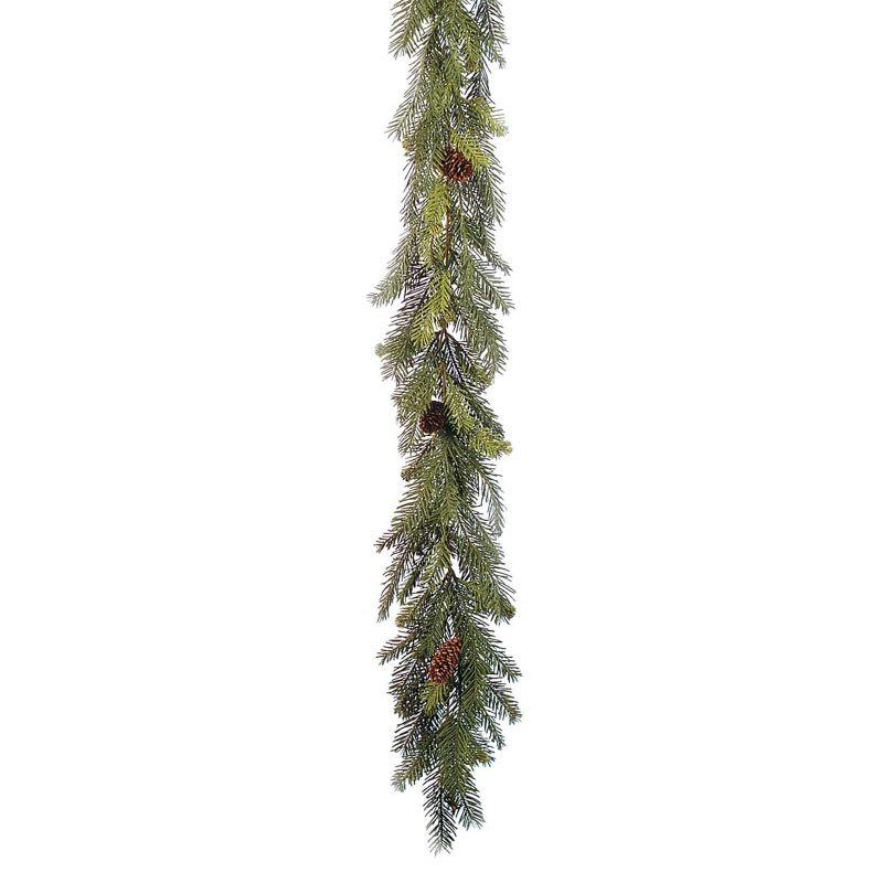 Artificial Pine Cone Outdoor Christmas Garland, 72" Green