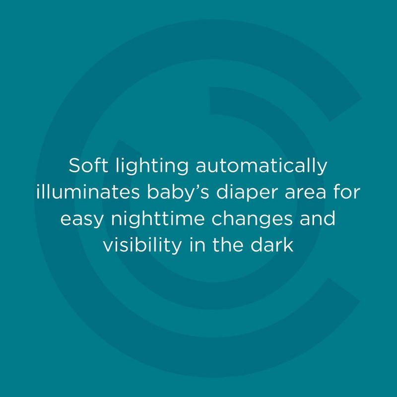 Contours Glow Motion Sensing Waterproof Light-Up Changing Pad for Dresser or Changing Table