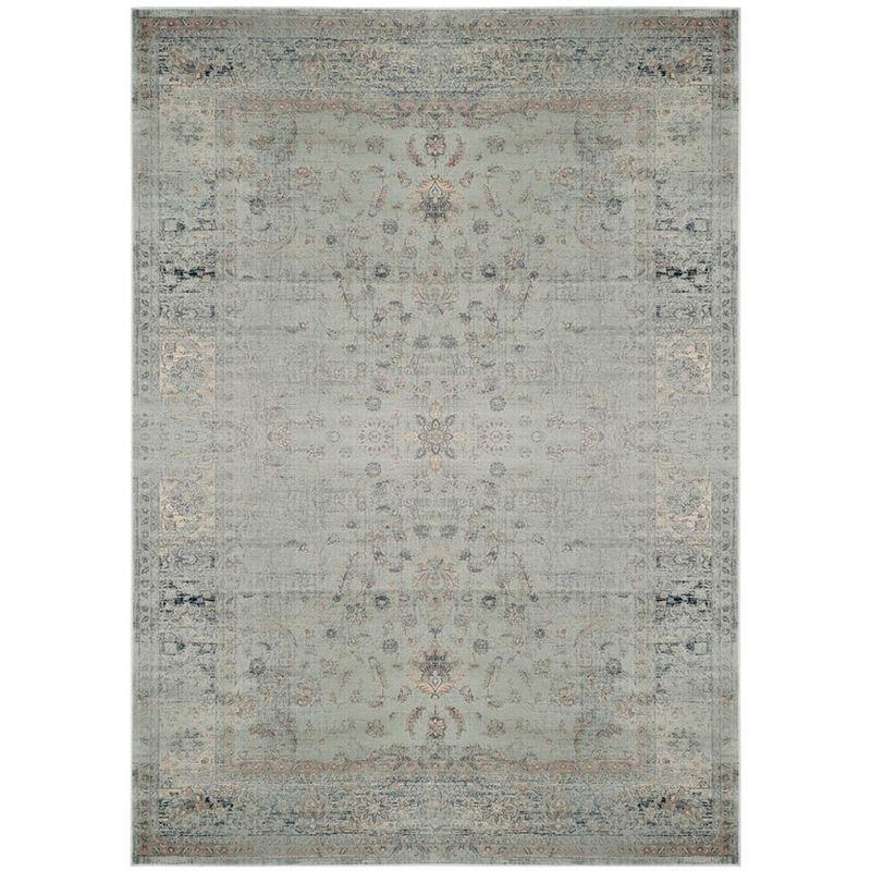 Elysian Light Blue Hand-Knotted Viscose 8' x 10' Area Rug