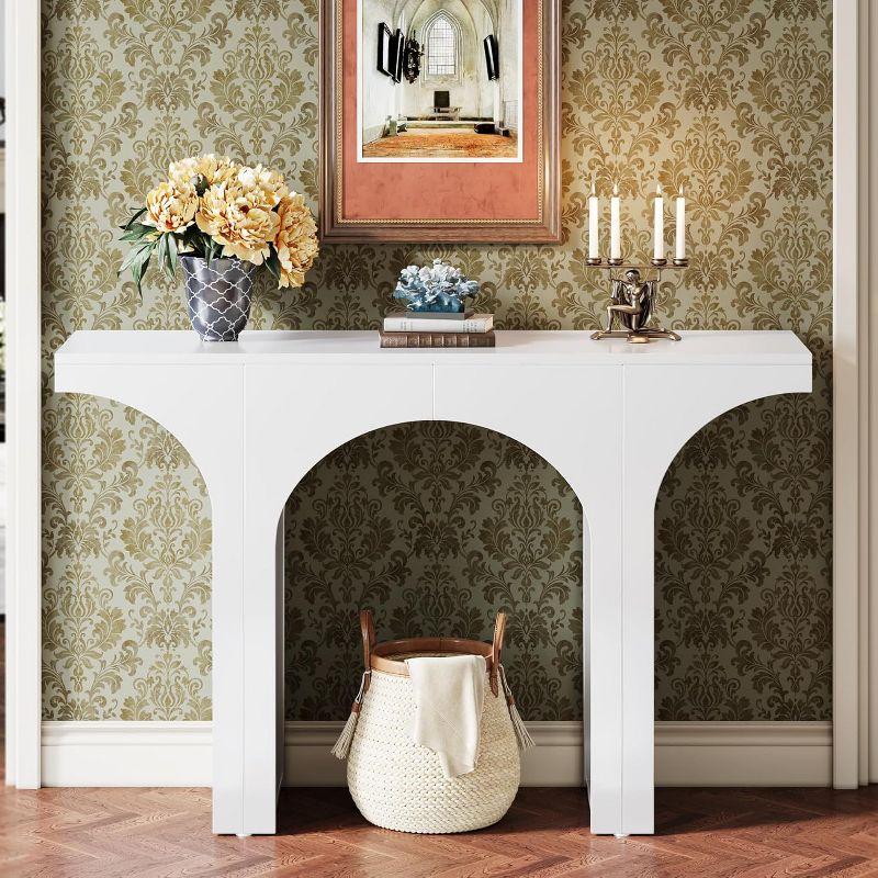 Tribesigns Modern 47 Inches Console Table Entryway Table with Arch Base