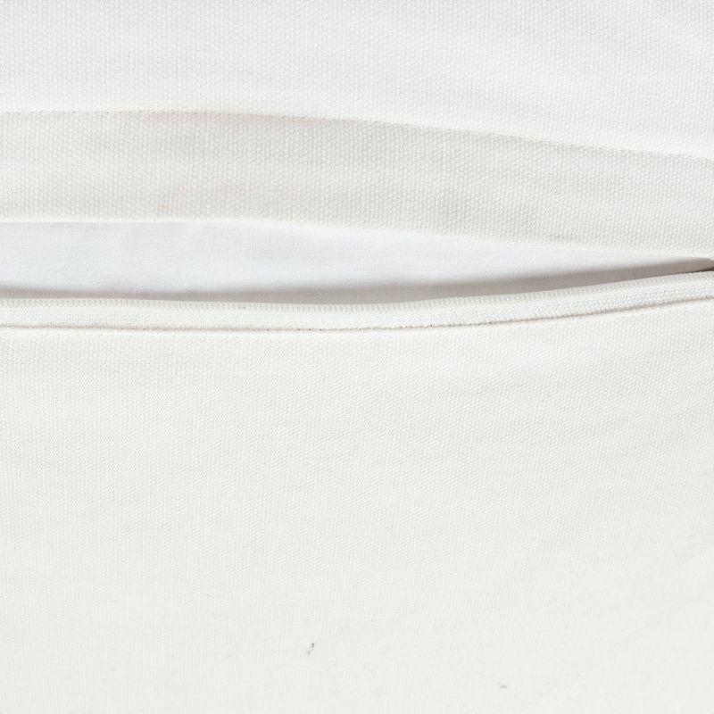20"x20" Oversize Linear Family-Friendly Cotton Pillow Cover with Tassel - Lush Décor