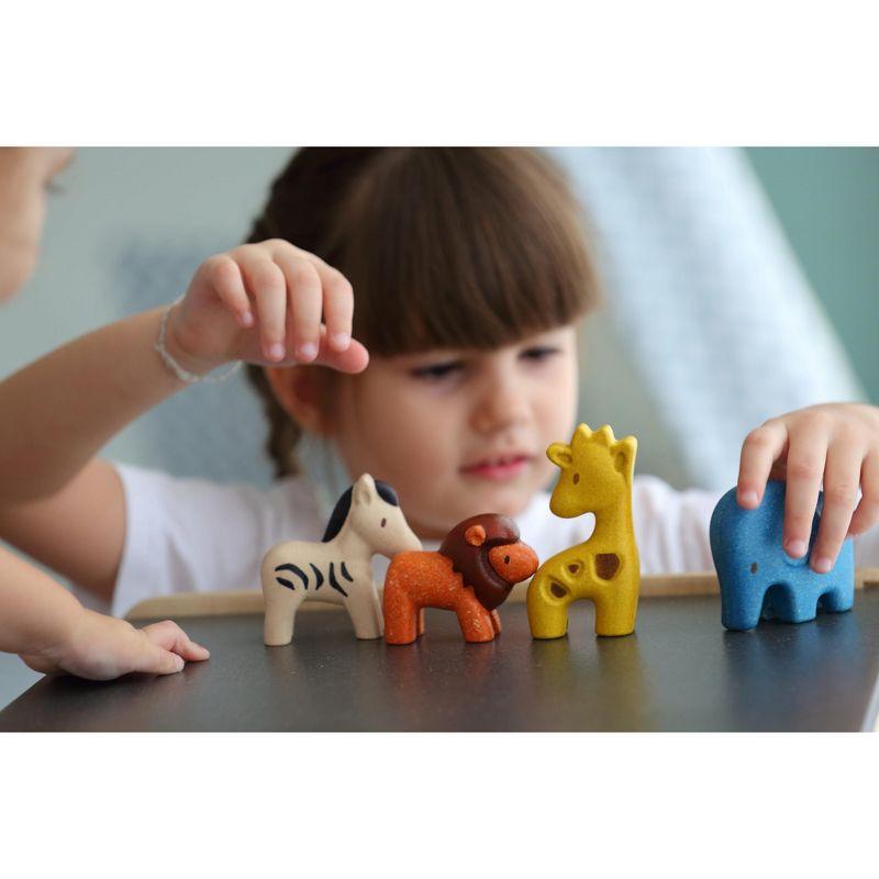 Plantoys| Wild Animals Wooden Figure Set