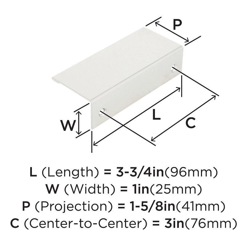 Amerock Edge Pulls for Cabinet or Drawer - 10 Pack