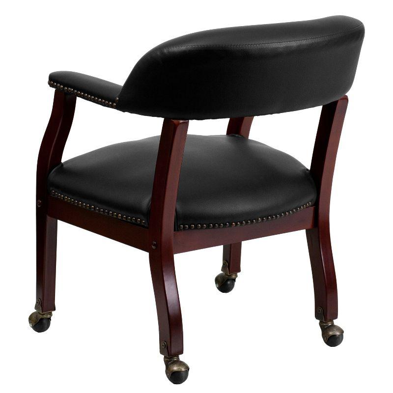 Emma and Oliver Conference Chair with Accent Nail Trim  and Casters