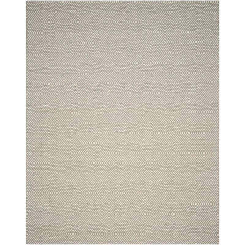 Wilton WIL715 Hand Hooked Indoor Area Rug - Light Grey/Ivory - 8'x10' - Safavieh