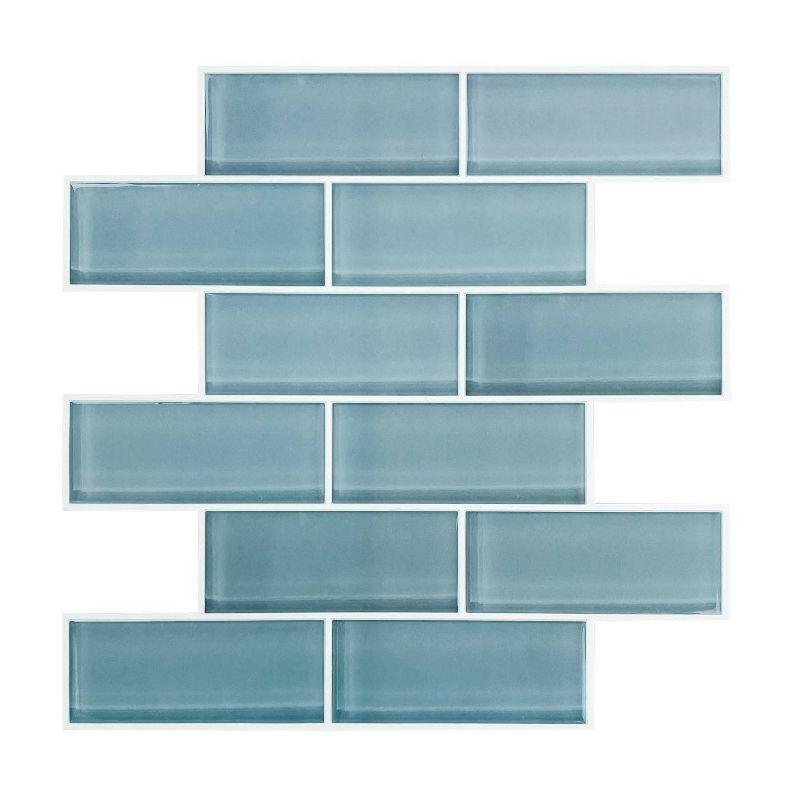 10.5'' W x 10.5'' L Vinyl Peel and Stick Subway Tile