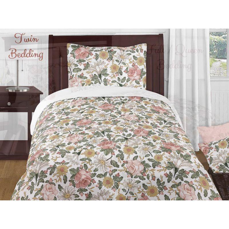 Vintage Floral Comforter Set