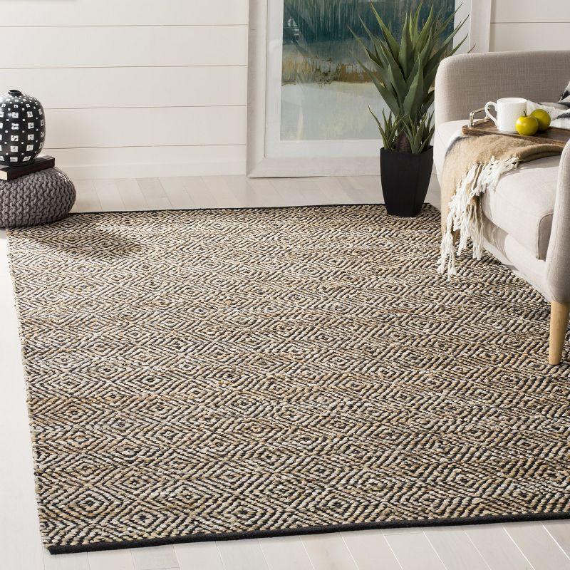 Vintage Leather VTL102 Hand Woven Indoor Area Rug - Beige - 5'x8' - Safavieh.