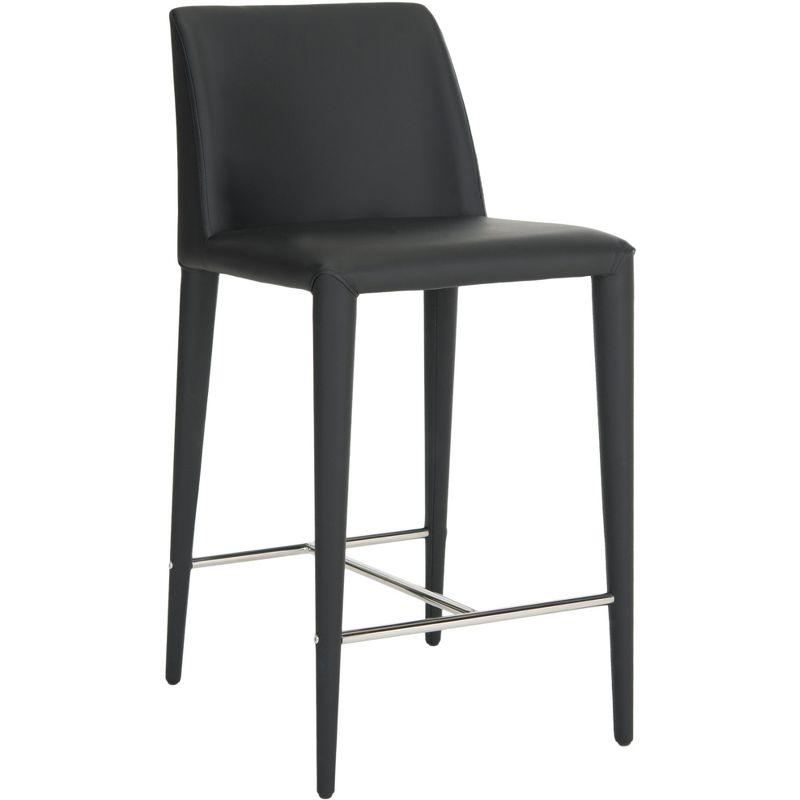 Garretson Counter Stool (Set of 2) - FOX2021 - Black - Safavieh Couture