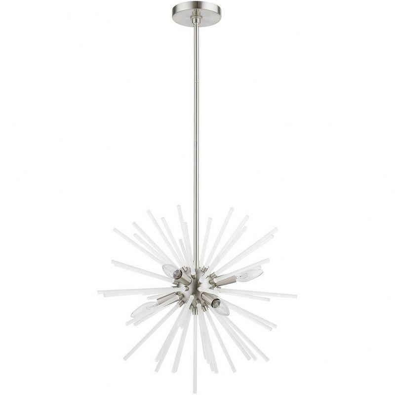 Livex Lighting Uptown 6 - Light Pendant in  Brushed Nickel