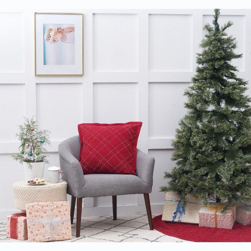 carol & frank 54" Elliot Ruby Decorative Premium Christmas Tree Skirt