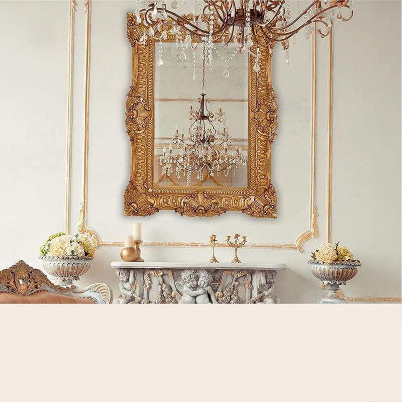 Hamilton Hills Large Ornate Gold Baroque Frame Mirror