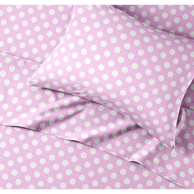 CGK Linens 4 Piece Kids Microfiber Sheet Set - Wrinkle Free - Cute, Cozy, Soft