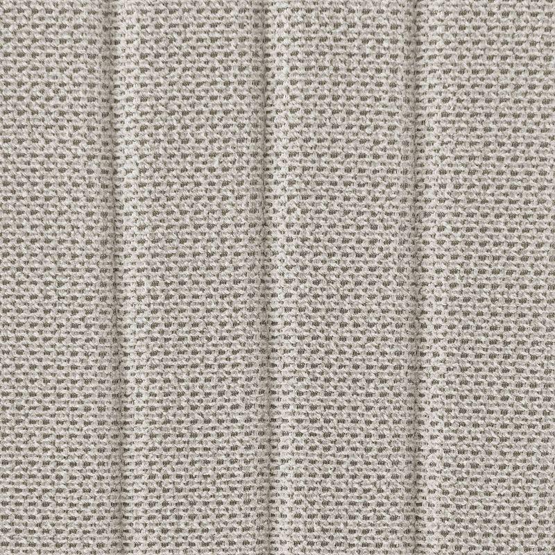 Armen Living Set of 2 Anastasia Brushed Stainless Steel and Fabric Dining Chairs Gold/Taupe