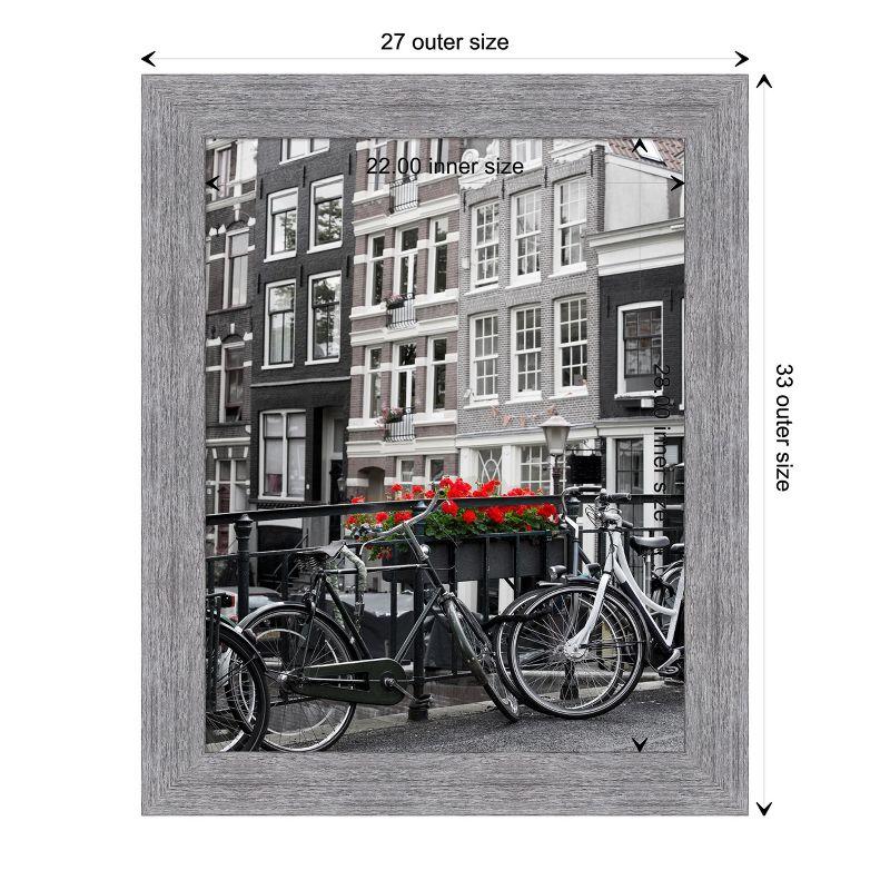Amanti Art Bark Rustic Grey Picture Frame Opening Size 22x28 in.