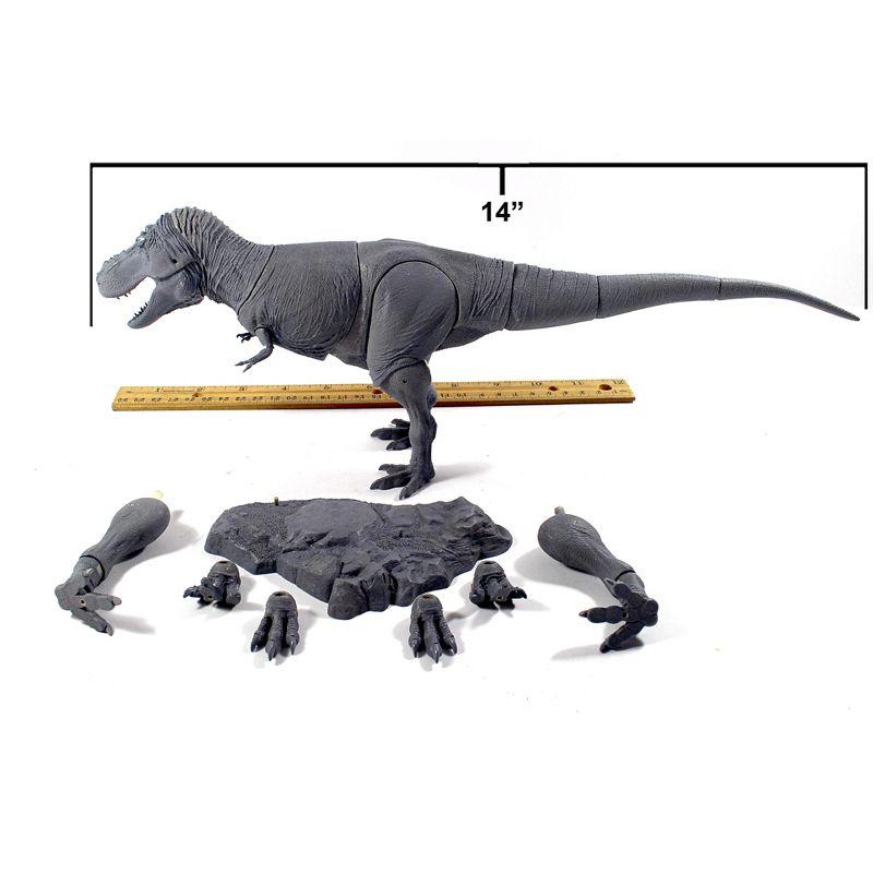 Tyrannosaurus Rex Grey 1/35 Scale Articulated Dinosaur Action Figure