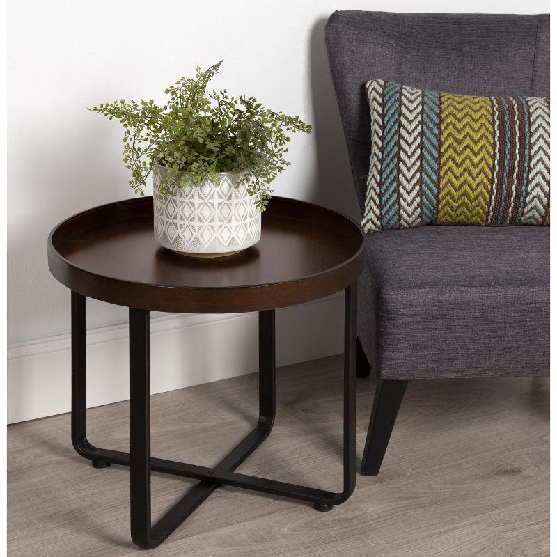 Kate and Laurel Zabel Round Metal End Table