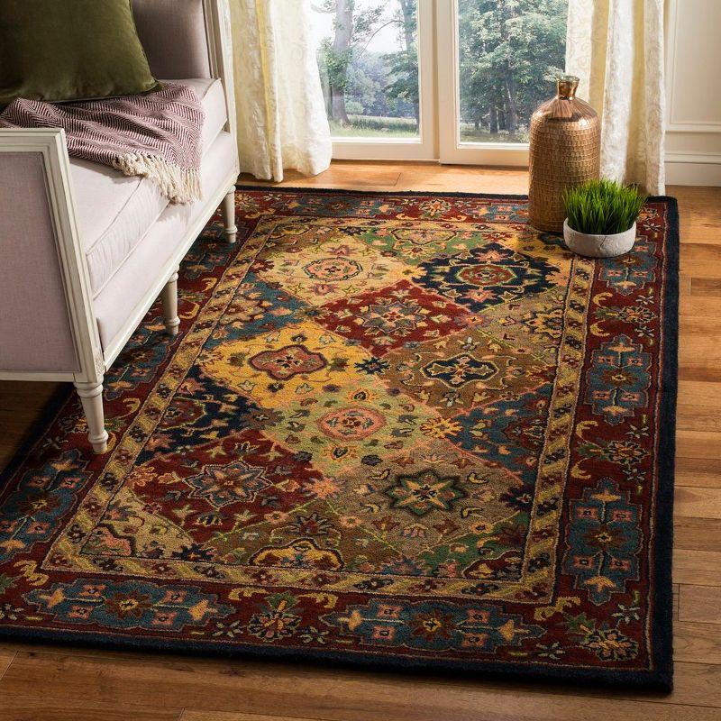 Heritage HG926 Hand Tufted Area Rug - Red/Multi - 4'x6' - Safavieh.