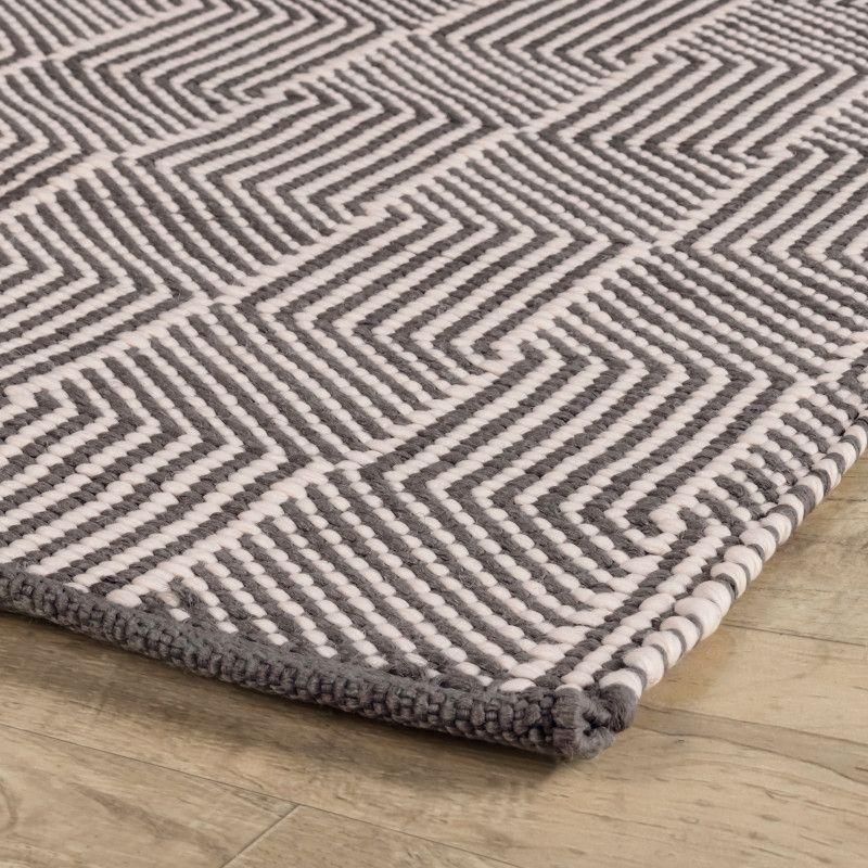 Squares Grey Indoor/Outdoor Rug