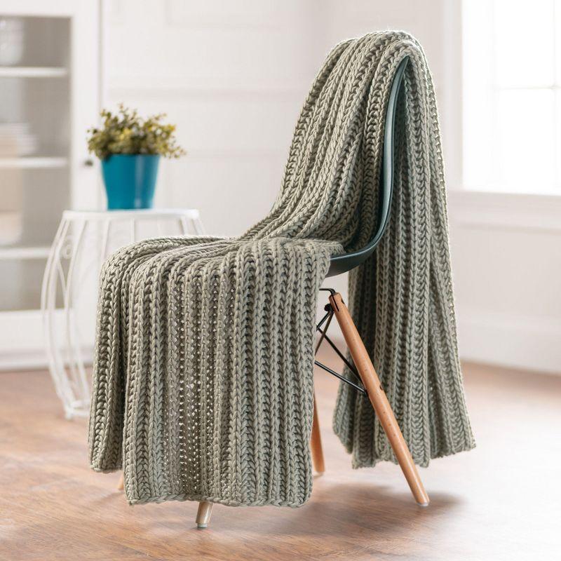 Chunky Knit Throw Blanket