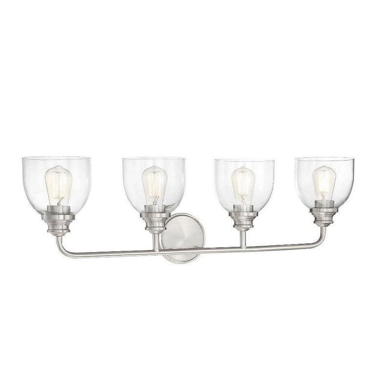 Savoy House Vale 4 - Light Vanity in  Satin Nickel