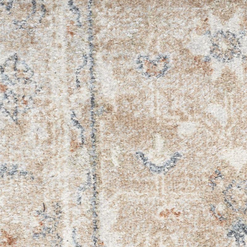 Nourison Astra Machine Washable Vintage Persian Indoor Bathroom, Kitchen Runner Rug Sage Multi 2'2" x 8'