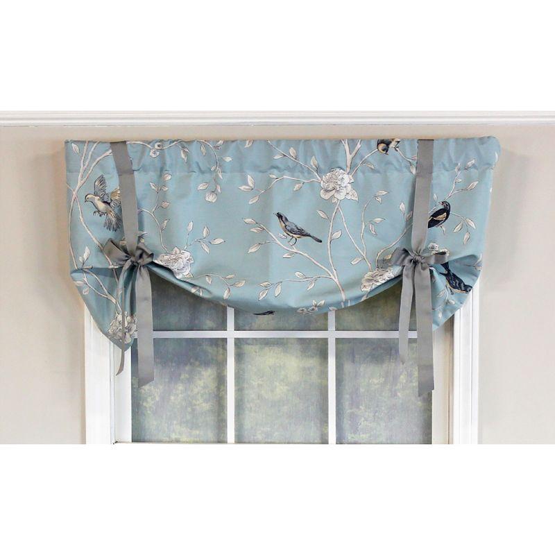 Cotton Blend Tie-Up 48'' W Window Valance