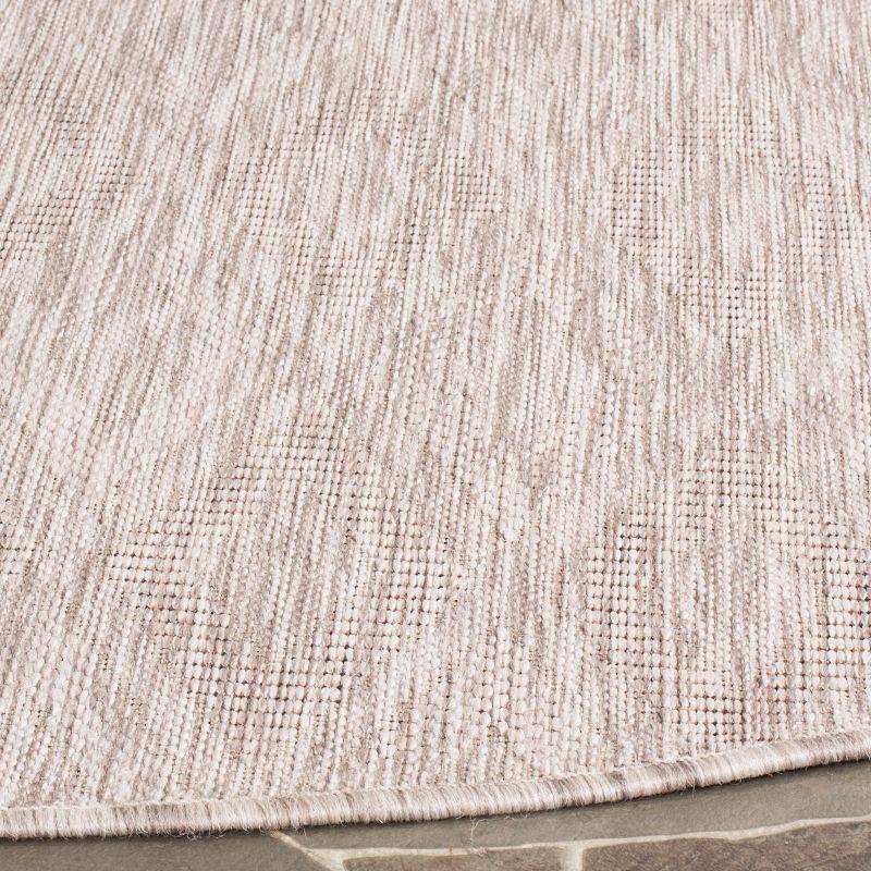 Courtyard CY8522 UV & Stain Resistant Non-Shedding Power Loomed Indoor/Outdoor Accent Rug - Beige/Beige - 4'x5'7" - Safavieh
