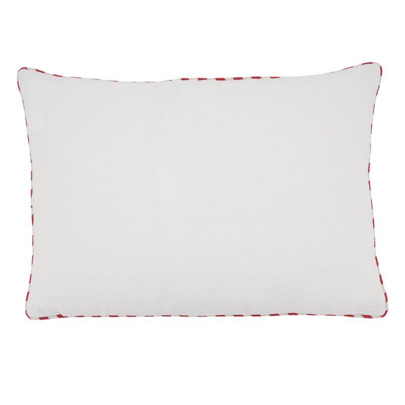 Saro Lifestyle Poly-Filled Throw Pillow With Merry Christmas Design