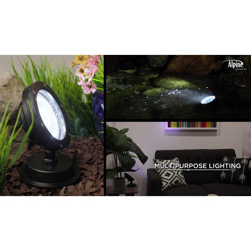 8W Color-Changing Outdoor LED Pond Light with Plastic Housing