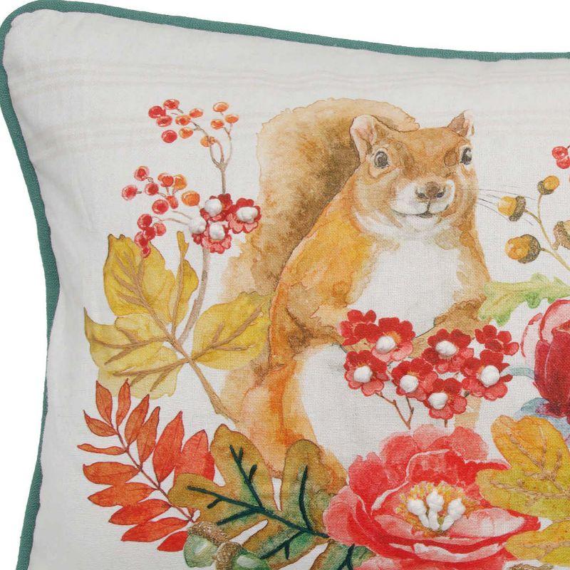 Squirrel & Chipmunk Harvest Pillow