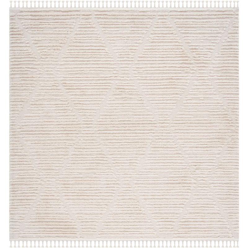 Marrakesh MRK517 Power Loomed Area Rug - Beige - 8'x8' - Safavieh.