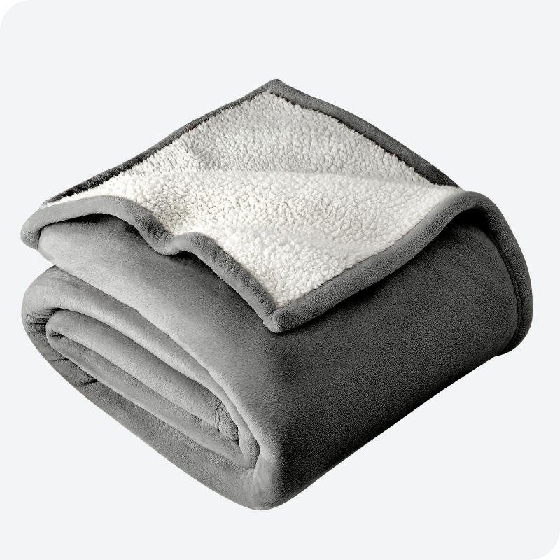 Bare Home Sherpa Fleece Blanket