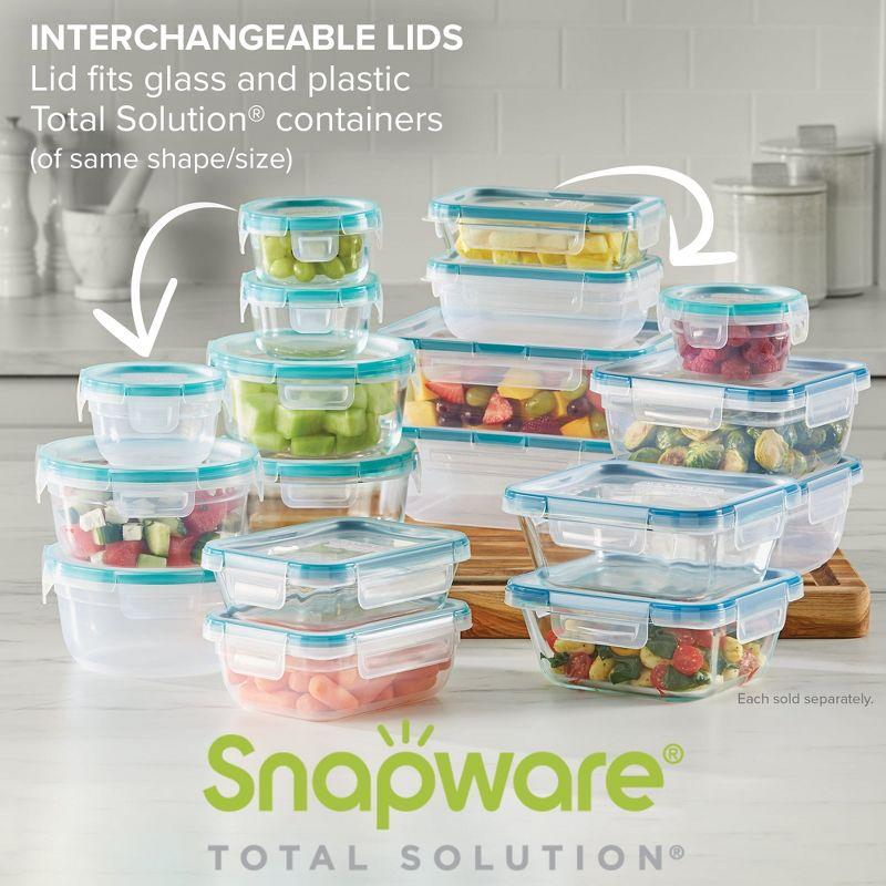 Snapware Total Solution Clear Plastic Food Storage Container Set, 10 Piece