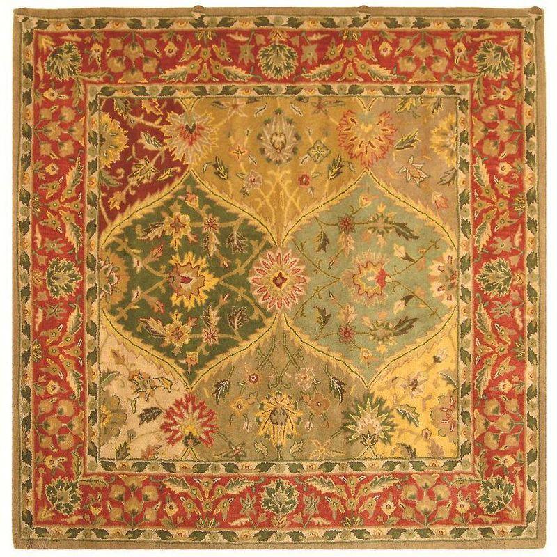 Hand-Tufted Heritage Multicolor Wool 8'x8' Square Area Rug