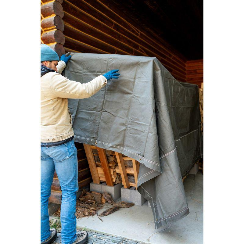 Stansport Heavy-Duty Canvas Tarp 8' x 10'