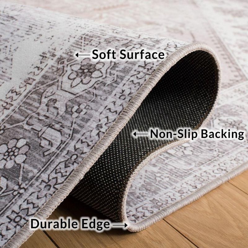 Tucson Vintage Persian TSN102 Power Loomed Machine Washable Skid-Resistant Indoor Area Rug - Beige/Grey - 8'x10' - Safavieh