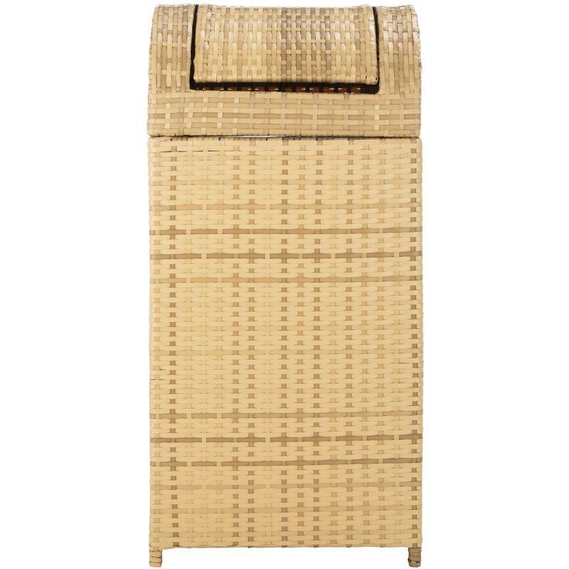 Serapis Outdoor Trash Can - Natural - Safavieh