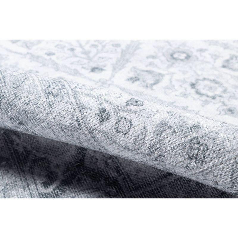 2'3"x7'6" Runner Chandler Rug Gray - Momeni: Bohemian Shibori Pattern, Medium Pile, Indoor Carpet, Cotton & Polyester
