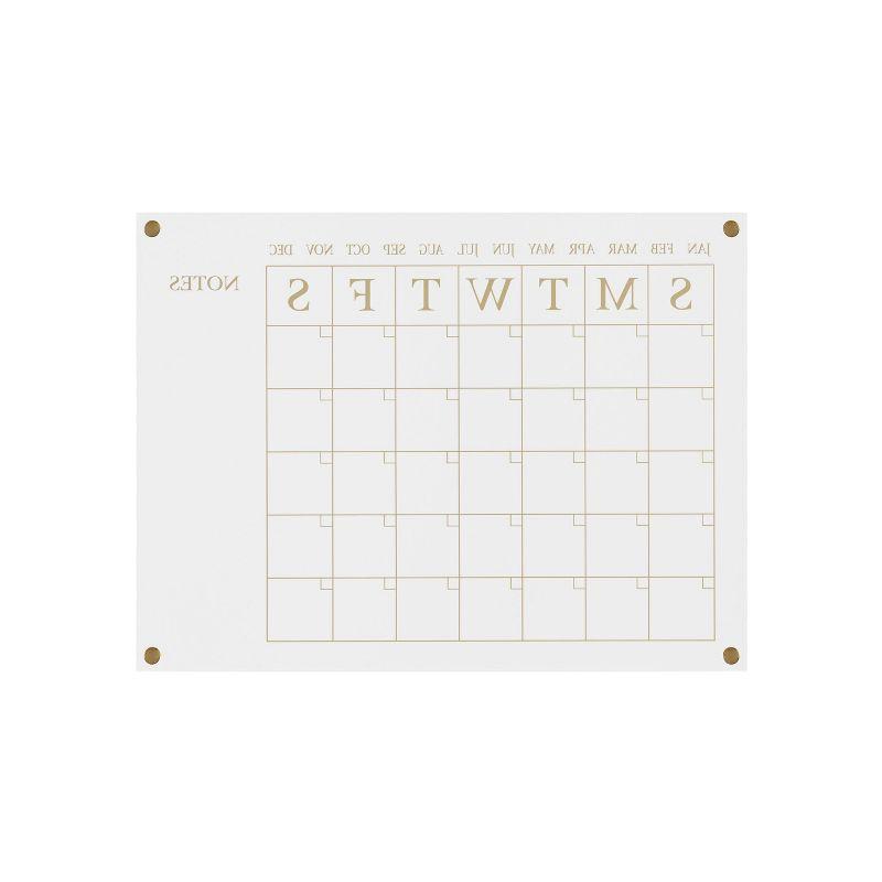 Thomas Martha Stewart Acrylic Wall Calendar with Notes with Dry Erase Marker and Mounting Hardware