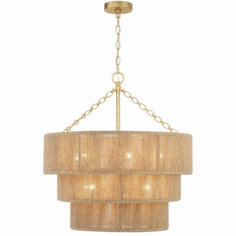 Crystorama Lighting Shyla 10 - Light Chandelier in  Soft Gold